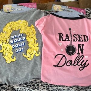 NWT Dolly Parton Dog T-Shirt Pair